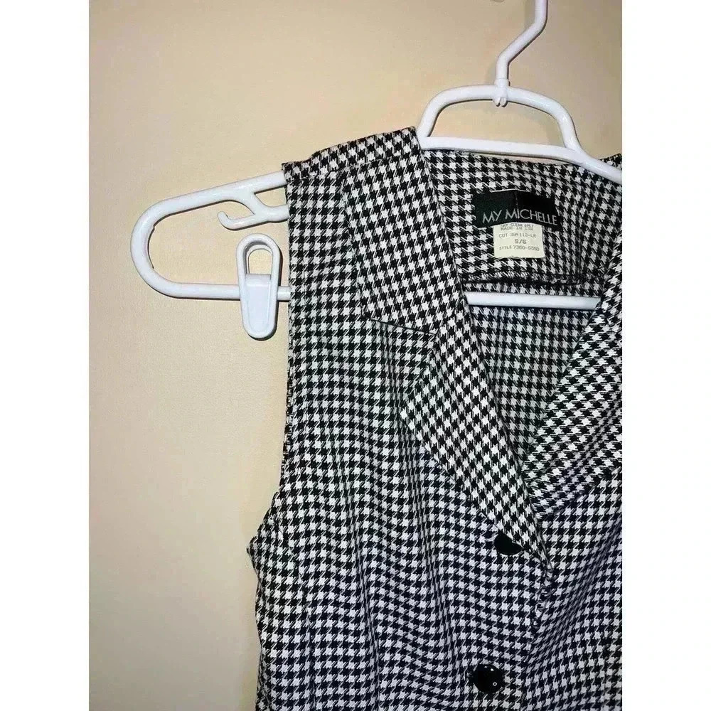 VINTAGE MY MICHELLE CHECKERED DRESS 5/6 FITS SIZE 4 BEST - Picture 8 of 14
